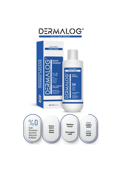 Dermalog Ekstra Direnç Saç Bakım Maskesi 500 ML + Ekstra Direnç Bakım Şampuanı 500 ML