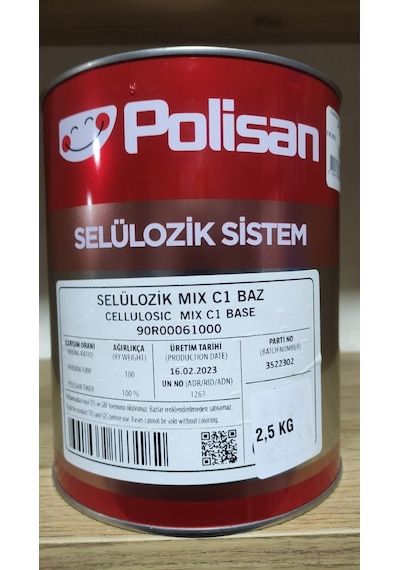 Polisan Selülozik Boya Siyah 2,3 Litre Diğer