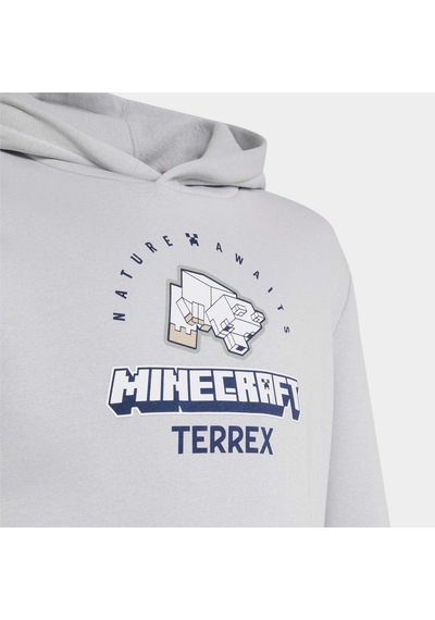 Adidas Minecraft Terrex Çocuk Gri Sweatshirt Kd8750