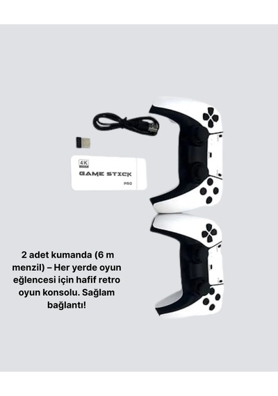 Ers 3d Ve 4k Görüntü Kaliteli Çok Oyunculu Retro Oyun Konsolu