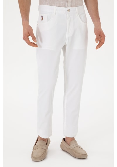 U.s. Polo Assn. Erkek Beyaz Pantolon Kanvas-chino 50299165-vr013 Beyaz