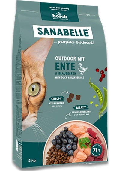 Sanabelle Outdoor Ördek Etli Yetişkin Kuru Kedi Maması 8 KG