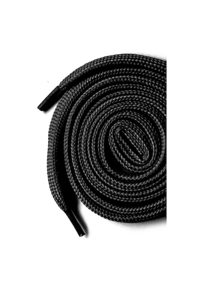 Hapshoe Siyah 1 Cm Kalınlığında 1 Çift Yassı Spor Ayakkabı Bağcığı