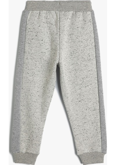 Koton Jogger Eşofman Altı Baskı Detaylı Beli Bağlamalı Cepli Şardonlu Gri 4wkb40214tk 4WKB40214TK031 Gri