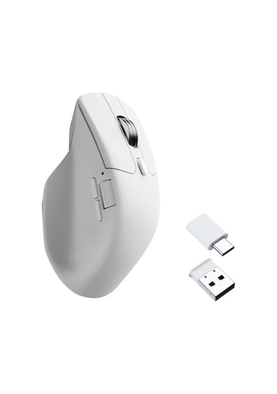 Keychron M6 Yükseltme Kablosuz Bluetooth/2.4 Ghz/kablolu Optik Fare, 1000 Hz Hafif Programlanabilir Pixart 33 M6s-b72