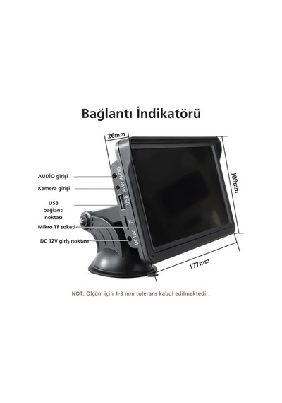 7inç Carplay&android Auto Kablosuz Tak Çalıştır Multimedya Taşınır Apple Carplay Mirrorlink