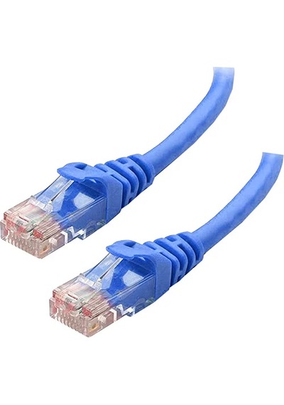 Ods 3metre Cat6 Utp Lszh Saf Bakır Mavi Patch Kablo 5'li Paket