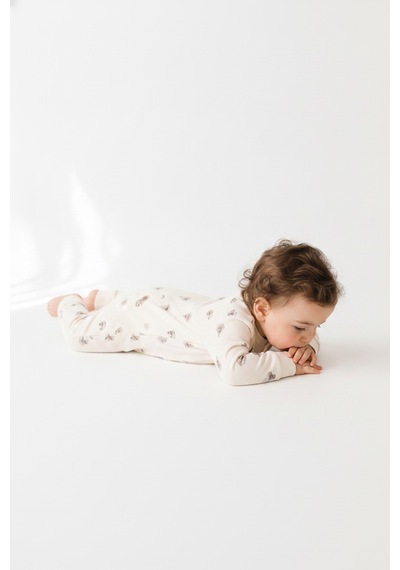 Tiffany Baby & Kids Krooboy Organik Tasarımlı Tulum ekru