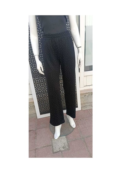 Çınar Boutique Taşlı Eşofman Altı Siyah Siyah