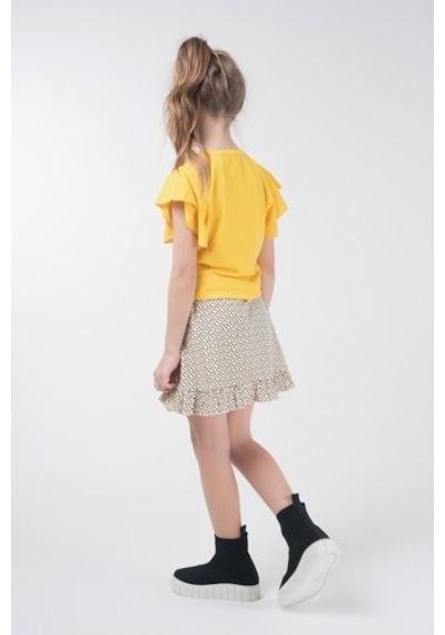 Brz Kids Kız Çocuk Kısa Kollu T-Shirt Sarı (534371635) Sarı