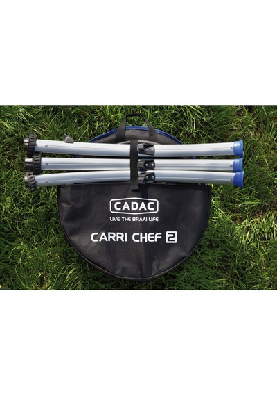 Cadac Carri Chef 50 Gazlı Barbekü - Çantalı, Ayaklı Taşınabilir Piknik Mangalı, 50 Cm Izgara Alanı Siyah - Mavi