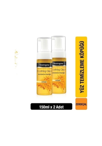 Neutrogena Soothing Clear Yüz Temizleme Köpüğü Zerdeçal 2 x 150 ML