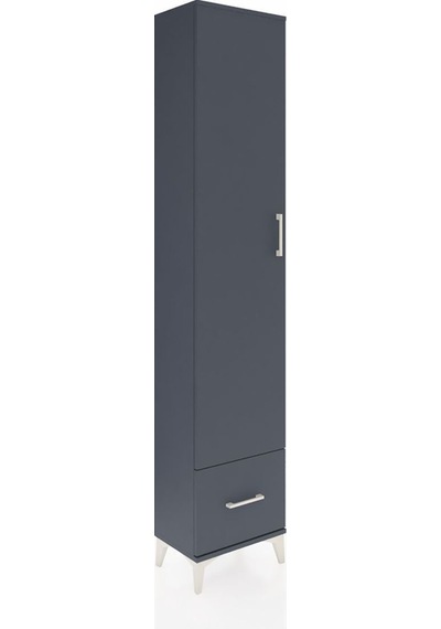Arges Dolap 3 Raflı Tek Çekmeceli Tek Askılı 44x30x221 Antrasit-antrasit Aytası Arges Dolap 3 Raflı Tek Çekmeceli Tek Askılı 44x30x221 Antrasit-antrasit Aytası