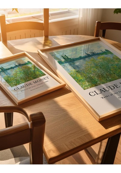 Lexroo Monet Çerçevesiz Poster, Modern Dekoratif Çerçevesiz Poster, Tablo, Monet-7, 30 X 40