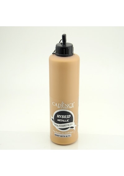 Cadence Hybrid Metalik Akrilik Boya Antik Altın 500Ml N:Hm-801