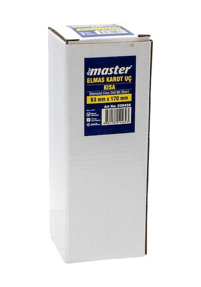 Master 530458 Duvar Delme Elmas Karot Panç 63x170 Mm