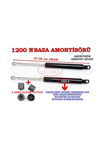 Şahinticaret 2 Adet 1200N Baza Amortisörü + 4 Adet Baza Yatak Tutucu