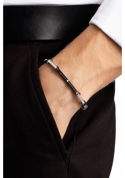 So Chic Zirkon Taş Detaylı 19 Cm Çelik Erkek Bileklik Çelik