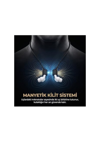 Appl Airpods Pro 3 / Airpods Pro 2 / Airpods Pro Manyetik Boyun Askısı Kulaklık Tutucu İp B