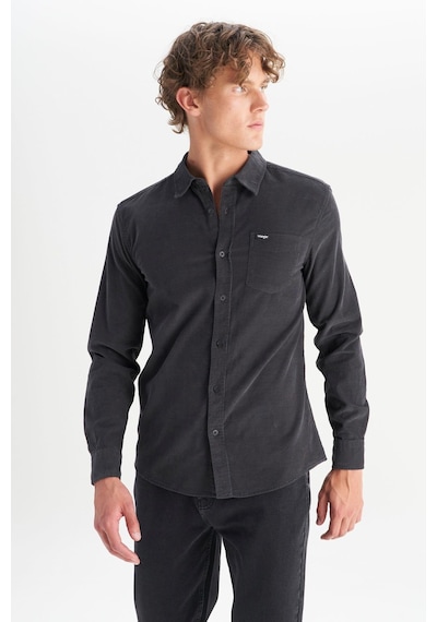 Wrangler Erkek Kadife Gömlek Anthracite Anthracite
