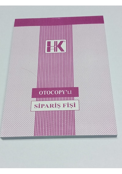 Ulaş Sipariş Fişi 1-50 Otokocopili 12Li Paket