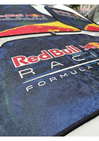 Lüx Oto Halı Paspas Desenli Yıkanabilir Unıversal Her Araca Uyumlu Redbulll