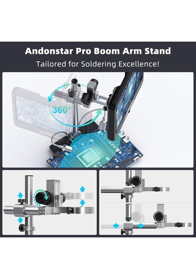 Andonstar Ad210s-pro 4k 60fps Hdmı Dijital Mikroskop 10.1 Lcd Pcb Lehimleme Mikroskobu