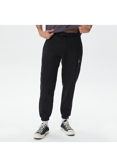 Karl Kani Small Signature Essential Regular Fit Erkek Siyah Eşofman Altı Düz Kmpl011001 Siyah