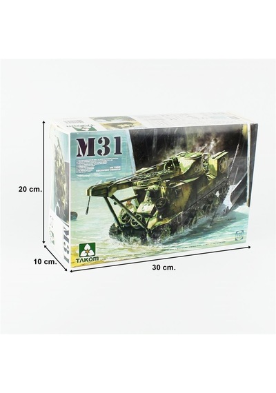 Takom 2088 1/35 Ölçek, Us M31 Tank Kurtarıcı, Plastik Model Kiti-55872