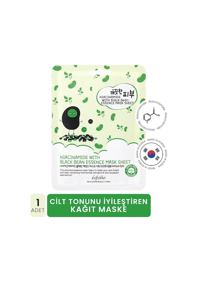 Niacinamide Ve Siyah Fasülye Ile Gözenek Karşıtı Kağıt Maske Mask