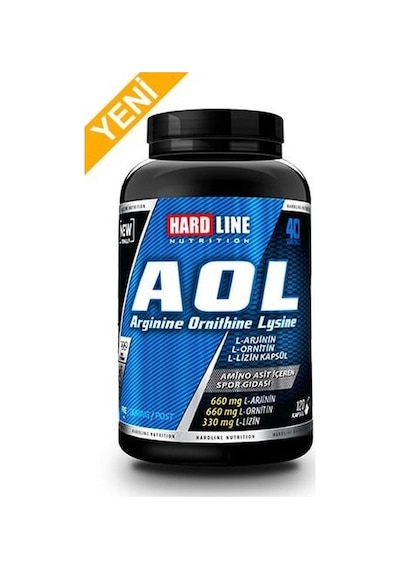 Hardline Aol Arginine Ornithine Lysine 120 Kapsül