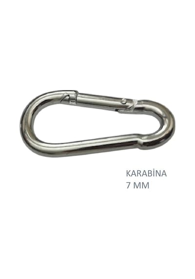 Galvanizli Karabina, 7 Mm, Askı, Çengel, Kanca, Anahtarlık