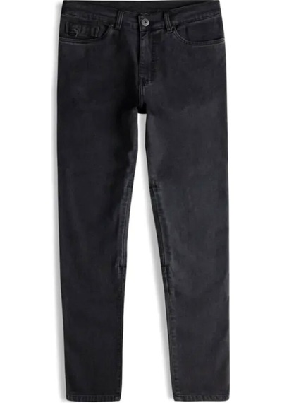 Knox Colton Skinny-fit Korumalı Denim Kadın Motosiklet Pantolonu Kısa Bacak Koyu Gri
