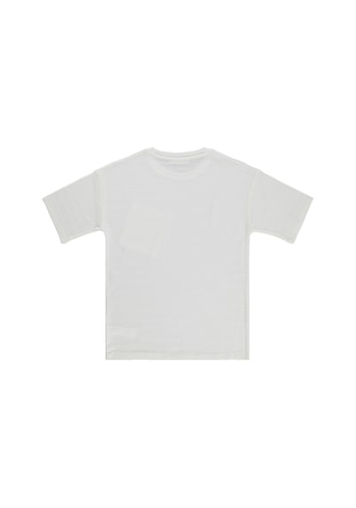 Civil Boys Basic Önü Cepli 10-13 Yaş Tişört - Beyaz Şeker Kasar