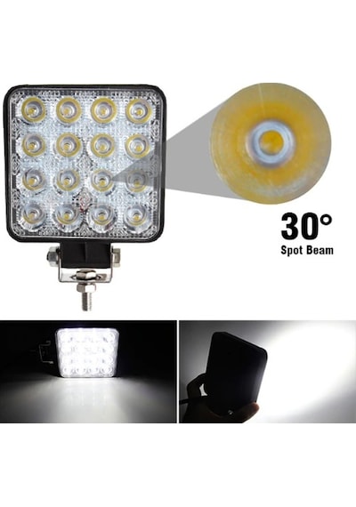Traktör Led Kabin Lamba 16 Ledli 2 Adet
