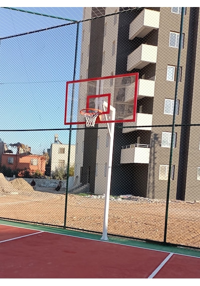 Mia Basketbol Potası 105 180 8 Mm Solid Polikarbon 45 Cm Sabit Çember