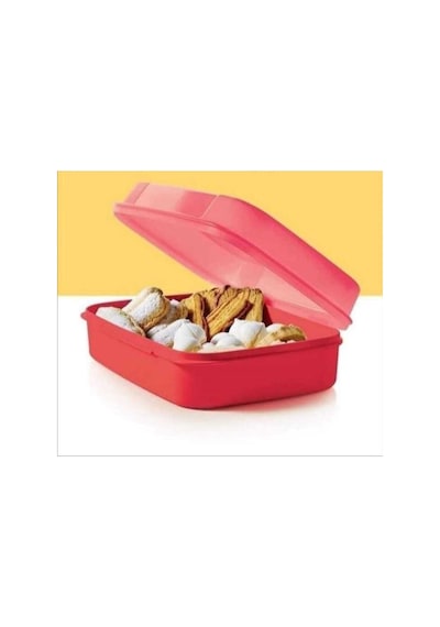 Tupperware Büyük Saklama Kutusu Kırmızı F20 Pembe