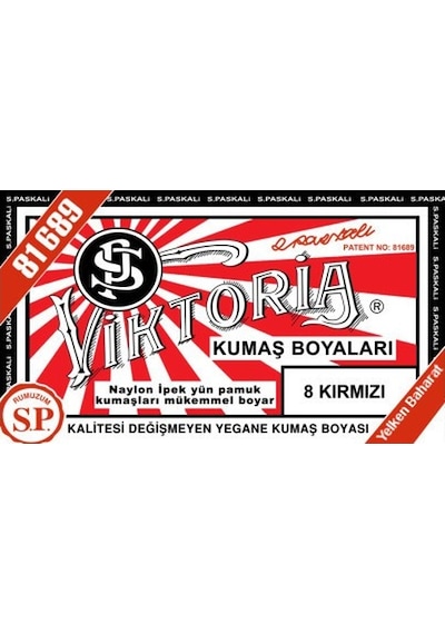 Viktoria Kumaş Boyası  Kırmızı