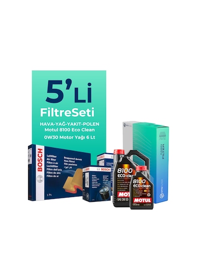 Fiat Ducato 2.3 Dizel Filtre Bakım Seti Motul Motor Yağlı 2019-2023 5 Li 8200BKMFLSHNGFL13970