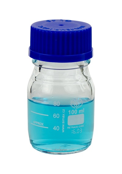 Simax Cam Otoklav Şişe 100 Ml - Vida Kapaklı Boş Şişe