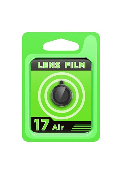 Apple iPhone Uyumlu 17 Air Raze Metal Kamera Lens - Siyah Yeşil