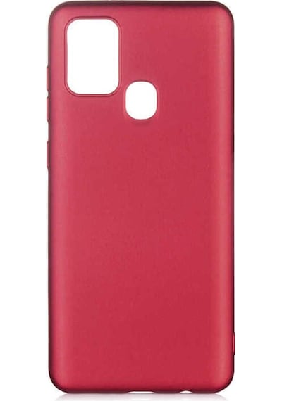 Galaxy A21s Kılıf Zore Premier Silikon Kapak Mürdüm
