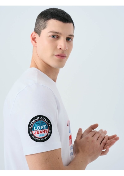 Loft Beyaz Erkek T-shirt Lf2038856 Beyaz
