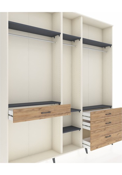 Arges Dolap 7 Raflı 4 Çekmeceli 3 Askılı 220x30x243 Aytaşı-antrasit/çam Antrasıt/atlas Çam Arges Dolap 7 Raflı 4 Çekmeceli 3 Askılı 220x30x243 Aytaşı-antrasit/çam Antrasıt/atlas Çam