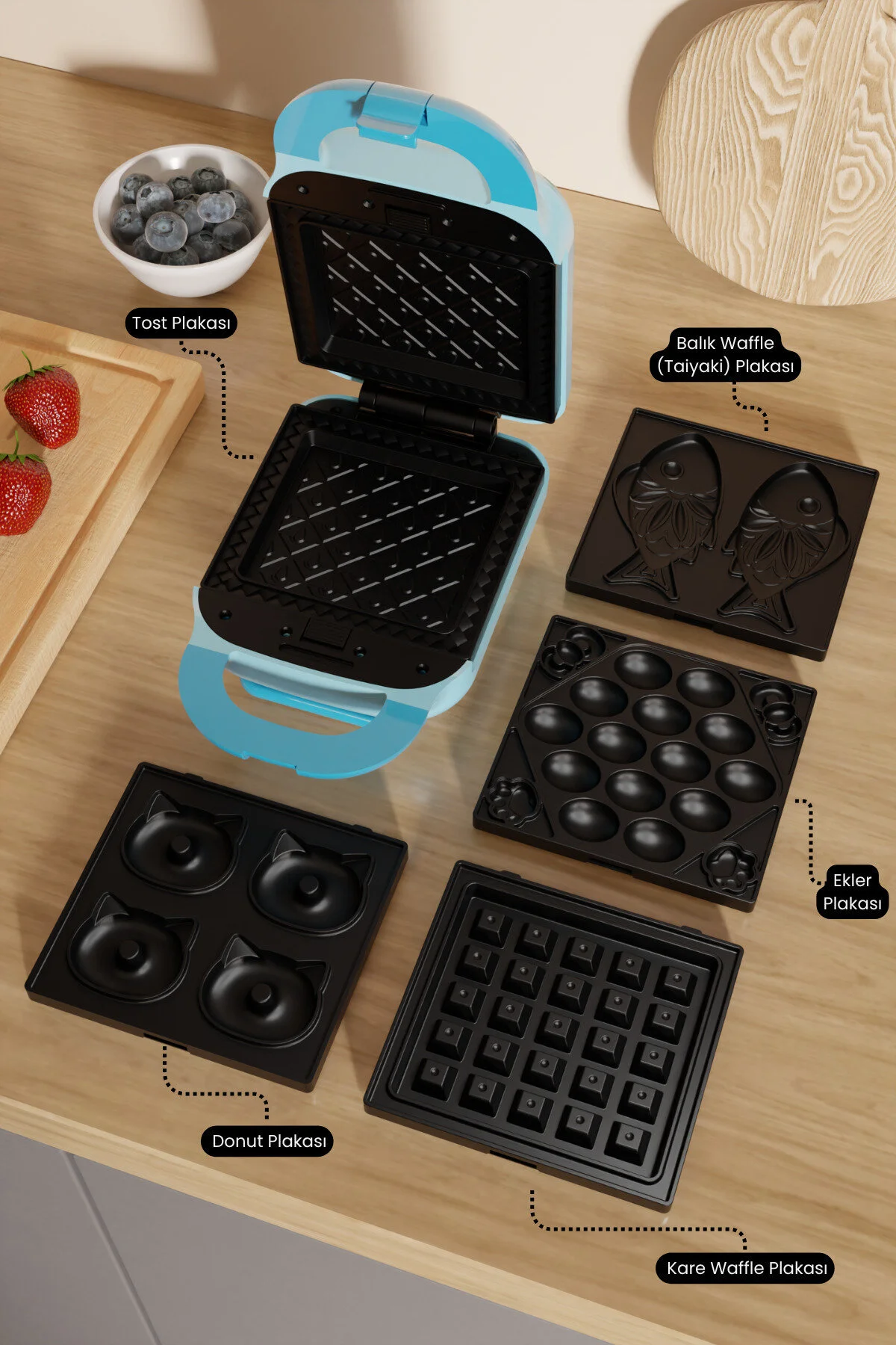 Fressi FR-TM33 Panfun Tost Ve Waffle Makinesi