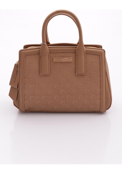 Pierre Cardin 05pc26y104201-p Kabartma Desenli Suni Deri Ayarlanabilir Askılı Omuz Çantası Camel