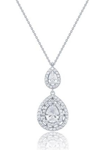 Diamond Line-Gülaylar - Beyaz Altın 14 Ayar Trend Kolye N11.24940
