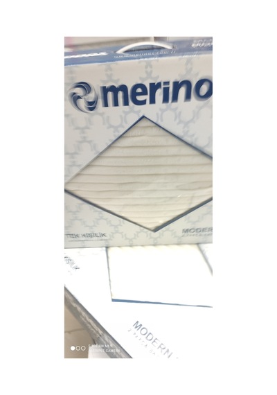 Cihangir Ticaret Merinos Modern Line Tek Kişilik Battaniye Seti Yatak Örtüsü Battaniye:150x220 Yastık Kılıfı:50x70 Kemik