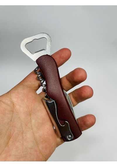 Plastik-Metal Tirbüşon .Mantar.Konserve.Kapak Açacağı// Sarı Çok Renkli