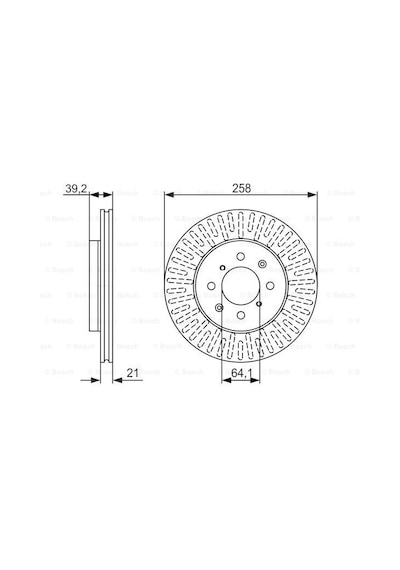 Honda Jazz 1.4 2006-2008 Bosch Ön Disk 2 Adet